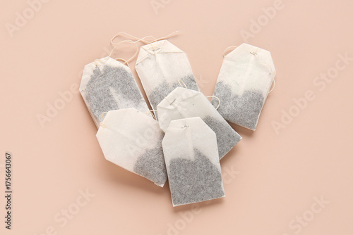 Multiple unused tea bags wi...