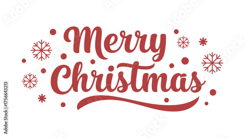 Festive Christmas Greeting A Stylish Holiday Message with Snowflake Accents