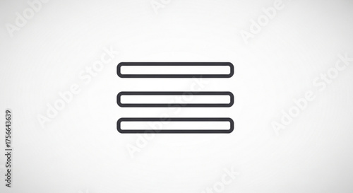 Hamburger menu icon for website navigation, representing options, settings, and accessibility on digital interfaces