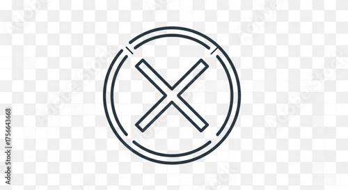 Cross mark icon for website navigation, representing options, settings, and accessibility on digital interfaces, providing access to content