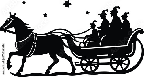 horse and carriage in paris