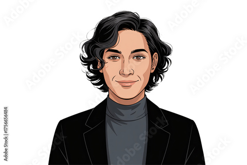 Confident businesswoman in professional jacket ready for success