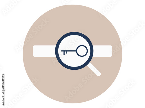 Search keyword icon. SEO symbol icon vector. Solid vector icons. Flat illustration concept.