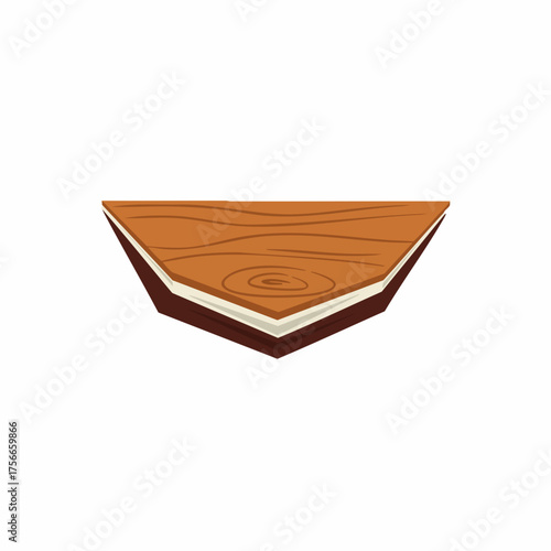 Simple Flat Design Wood Triangular Floating Wall Corner Shelf Furniture