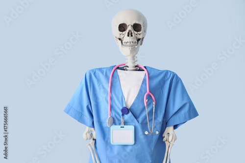 Medical skeleton model wear...