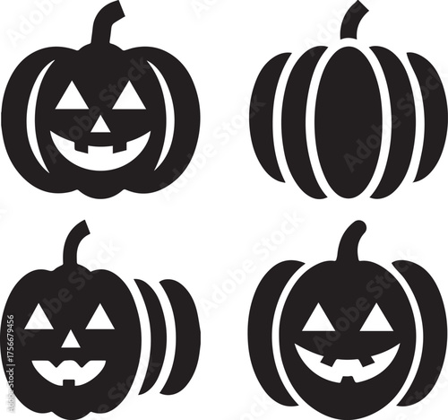 Halloween pumpkins icons