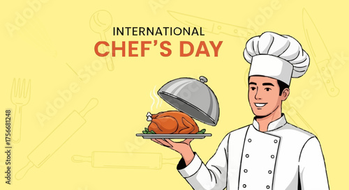 Internasional chef's day, vector, , illustration #14