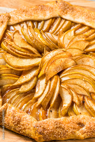 Homemade French Pear Galette Dessert
