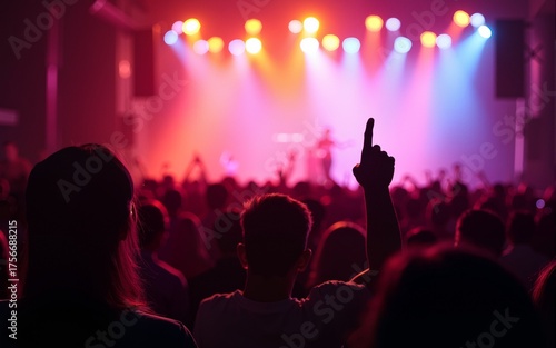 Wallpaper Mural Concert crowd on a music concert. High quality Torontodigital.ca