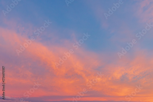 燃える夕空