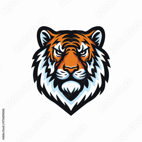 Tiger head cartoon design vector illustration