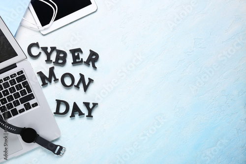Text CYBER MONDAY with gadg...