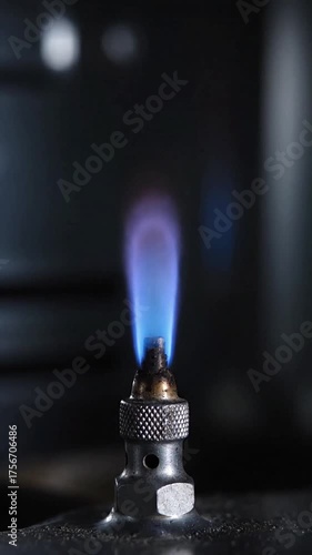 Gentle flames from a pilot light await their turn to ignite.