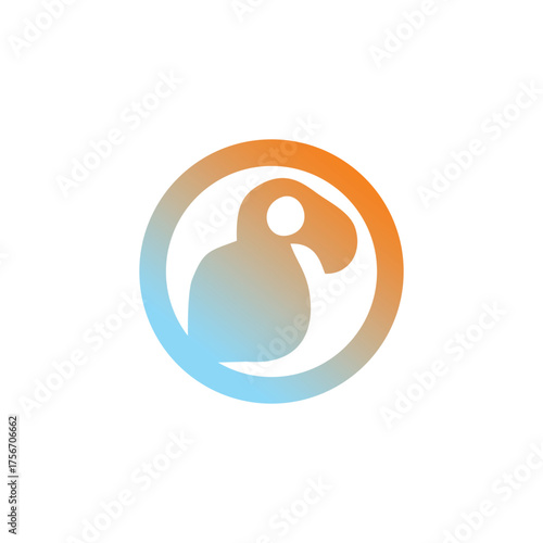 blue baby duck