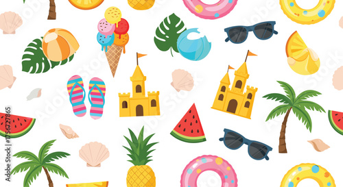 A delightful summer beach vacation with sunny days and sandy shores.