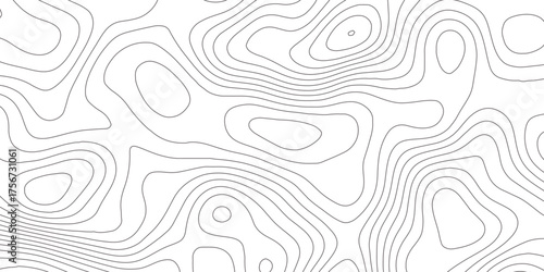 Abstract white and black contour line pattern, resembling a topographic map. The overall style should be minimalistic, modern, and artistic. wavy topographic map and curved line background. 