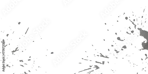 Black ink splat grunge texture for design with liquid paint and dirty stain effect