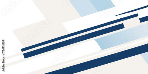 Abstract blue background with flowing stripes, a waving design like a Greek or USA national flag illustration