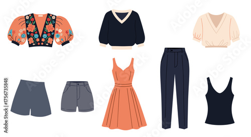 A curated selection of stylish casual outfits for modern women.