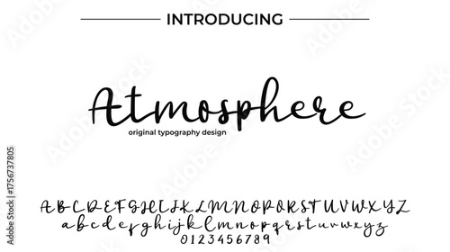 Atmosphere - Elegant Script Font for Smooth Handwritten Design and Creative Typography