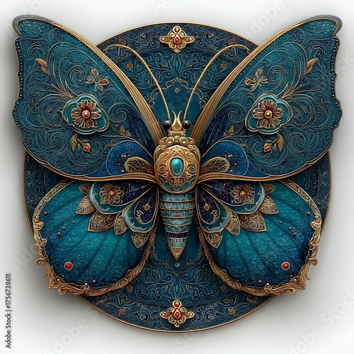 Exquisite butterfly decorative design high resolution picture