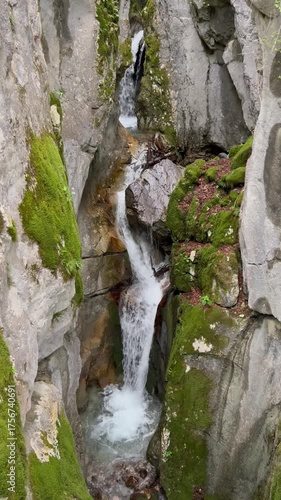 Jerman's waterfalls on the Jerman stream in the Julian Alps (Gozd Martuljek, Slovenia) - Jermans Wasserfälle am Jerman-Bach in den Julischen Alpen (Gozd Martuljek, Slowenien) - Jermanovi slapovi