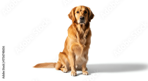 Wallpaper Mural Golden retriever sitting with transparent background Torontodigital.ca