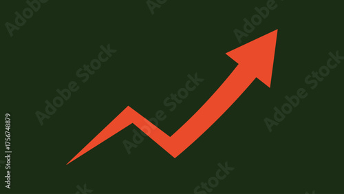 Flat vector  of tiny marketing symbols pointing upward  symbolizes direction, growth, and brand strategy.”