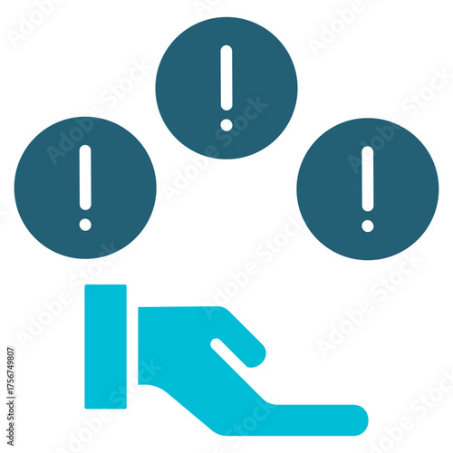 Necessity Glyph Blue Icon