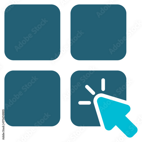 Choices Glyph Blue Icon