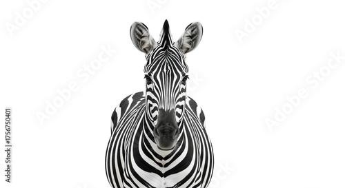 Wallpaper Mural Zebra portrait isolated with transparent background Torontodigital.ca