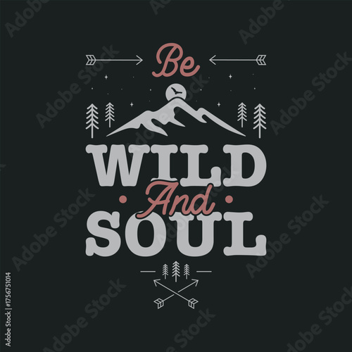 Mountain adventure vintage retro wildlife wilderness forest river pine trees wolf bear hill hiking lover campfire adventures typography great outdoors wanderlust wander graphics tshirt design