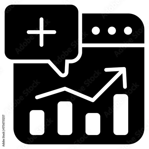 Demand Glyph Black Icon