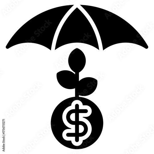 Investment Glyph Black Icon