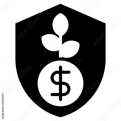 Savings Glyph Black Icon