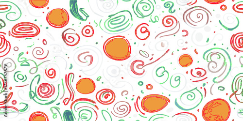 Seamless floral Easter eggs pattern vector illustration design