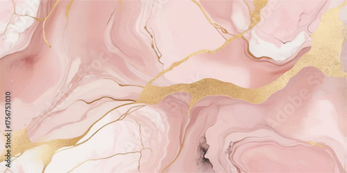 Abstract watercolor pink texture background design with a soft flower-like pattern on paper material