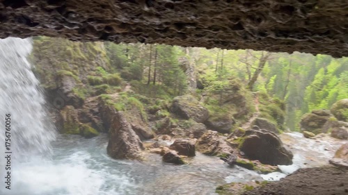 Peričnik Falls, Upper Peričnik Waterfall in the Julian Alps (Slovenia, Triglav National Park) - Der Pericnikfall, Oberer Pericnik-Wasserfall (Slowenien, Nationalpark Triglav) - Slap Peričnik