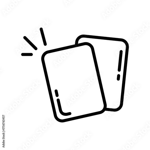 cards line icon