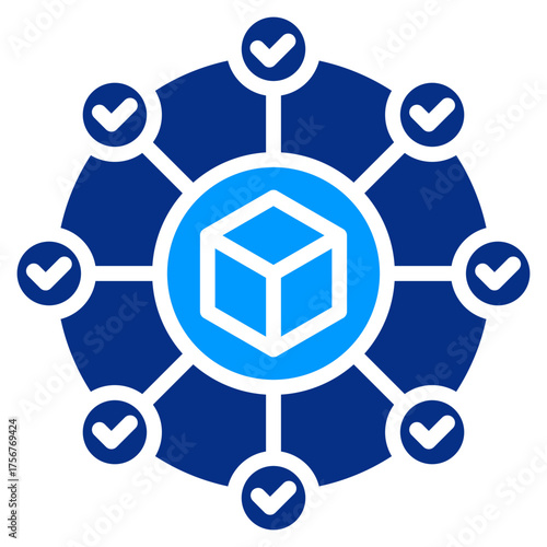 Supply Chain Network Icon
