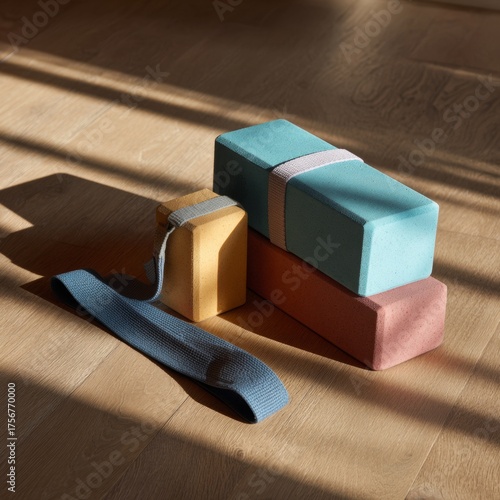 Comfortable Yoga Props for Home Practice with Natural Light