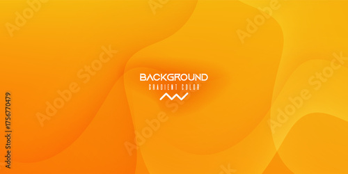 Smooth abstract background featuring flowing orange and yellow gradient shapes. Modern liquid-style design ideal for banners, posters, presentations