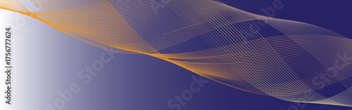 Modern Abstract orange Wave Background with Smooth Gradient and Elegant Line Flow – Technology, Business, Minimal Style 