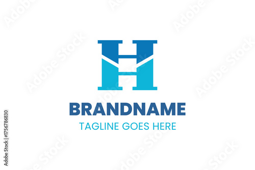 Letters HH Monogram Logo, suitable for any business with HH or H initials