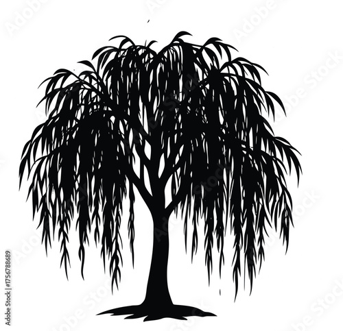 vector tree silhouette