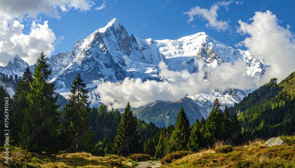 Fototapeta premium panorama of the mountains in austria