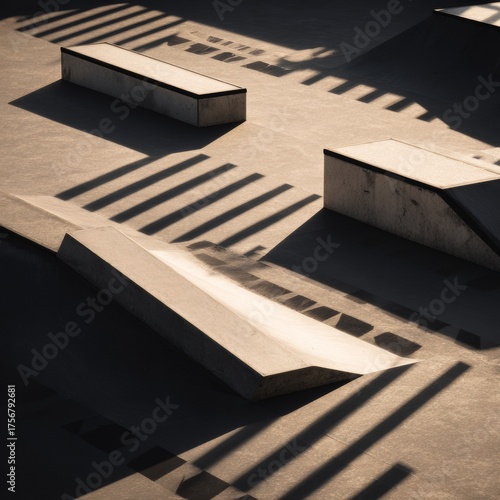 Shadows and Geometry in Modern Skate Park Surface Design