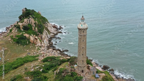 Kê Ga Lighthouse is located on Ke Ga Island in Vietnam. Built in 1899 by the French, it is one of the oldest and tallest lighthouses in Southeast Asia. With its beautiful sea view