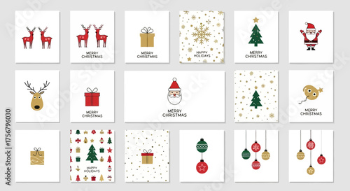 Festive Christmas Card Collection Elegant Designs for Holiday Greetings