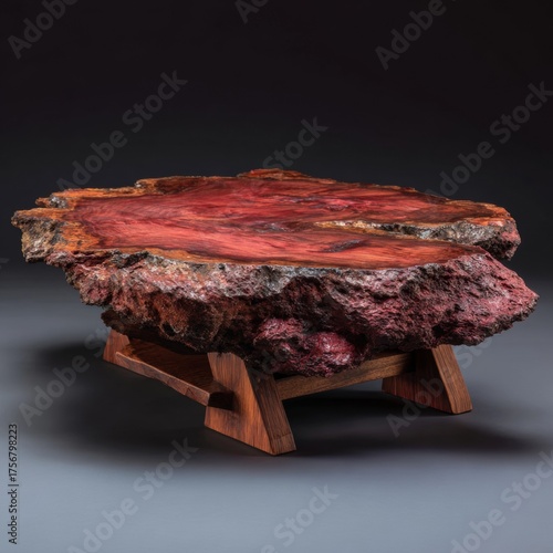 Beautiful Rustic Wooden Table Top with Natural Edges and Unique Grain